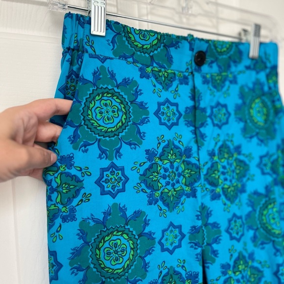 Rachel Comey Bright Blue Vintage-Style Cotton Trousers 0 - Picture 5 of 12